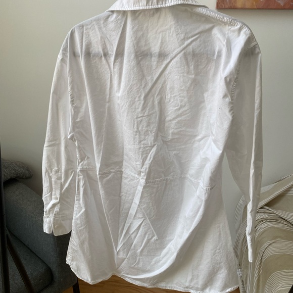 White Oversized Button Down/Dress - Picture 2 of 2